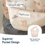 Tiny Twinkle Mess-Proof Baby Bib - Waterproof Bib for Baby Boy or Girl - PVC, BPA & Phthalate Free - Baby Food Bibs…… - Image 4